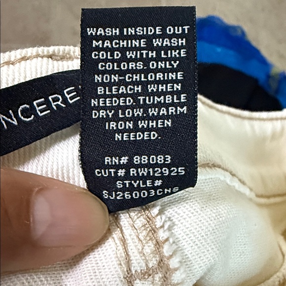 Sincerely Jules Off-White Denim Pants - Picture 8 of 8